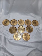Lot of 10 Vintage 1987 Procter & Gamble 150th Anniversary Coaster Tokens P & G🔥 picture
