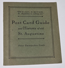1912 Post Card Guide & History of Old St. Augustine FL H.J. Usina Booklet picture