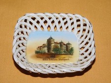 VINTAGE ALTES SCHLOSS STUTTGART OLD GERMAN CASTLE CERAMIC SOUVENIR TRAY picture