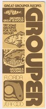 Travel Brochure Florida Great Grouper Recipes 1980s picture
