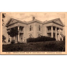 Arkansas Bldg St Louis World's Fair 1936 Fayetteville AR Vintage Postcard SPT22 picture