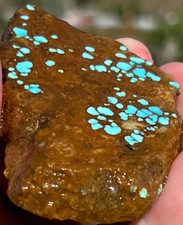 Number 8 Mine Nevada Turquoise Blue Birdseye Pattern 375cts picture