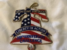 Boy Cub Scout Brand New Hard To Find America 250 Liberty In Action Award Patch picture