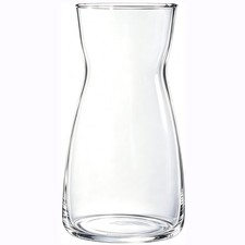 8 Inch Clear Glass Vase for Flowers, Modern Boho Table Decor picture