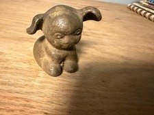 Antique Original Hubley Hines Cast Iron Puppy Dog Paper Weight 1.5