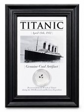 TITANIC COAL | Framed Artifact Display | 5x7in | w/ COA | Genuine Wreck Artifact picture