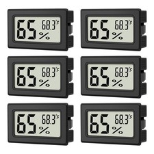 6-Pack Mini Hygrometer Indoor Humidity Meter, Mini Digital Thermometer Humidity picture
