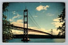 Tacoma WA-Washington, Tacoma Narrows Bridge, Olympic Peninsula Vintage Postcard picture