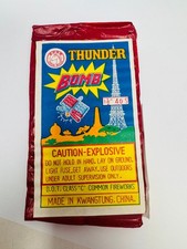 Rare Vtg Label ONLY Per Ebay Thunder Bomb Horse Brand Firecracker Label 1 1/2 40 picture