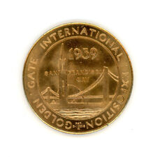 1939 Treasure Island, San Francisco Golden Gate Inter Expo Medal, Mint/Near Mint picture