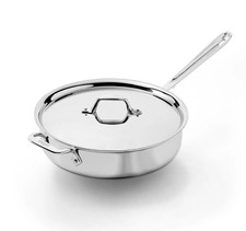 All-Clad D3 Stainless 3-Ply 4 Qt Sauté Pan with Lid 4404 picture