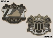 USCG Sector Virginia Boarding Team SBT Dragon Challenge Coin  M#4 picture