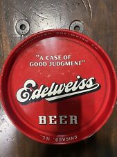 Red Edelweiss Beer Tray 1971 - 11 1/4