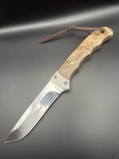 Browning Whitetail Legacy Fixed Blade Knife Burled Wood w/ Sheath, Original Box picture