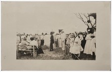 RPPC Postcard Burial Cemetery Scene Unposted picture