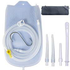 KYZETJD Silicone Enema Kit 2 L Bag 6.3ft. Long Hose 3 White picture