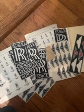 Vintage Rolls-Royce RR Logo Stickers - Original Dealer Issue picture