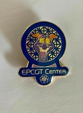 RARE 1980's Figment Head against Epcot's Spaceship Earth EPCOT CENTER DISNEY PIN picture