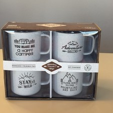 Members Mark Adventures Ceramic Mugs Stay Wild Happy Camper Adventure Begins New picture