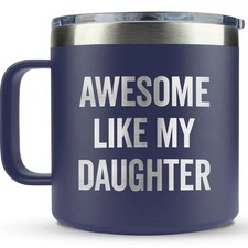 Fathers Day Gift for Dad from Daughter - Funny Dads Birthday 14 Ounces, Papa picture