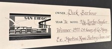 1992 Porsche Parade San Diego Sign Dick Barbour Collection 1976 936 Le Mans picture