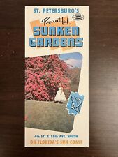 Vintage Sunken Gardens Brochure St Petersburg Florida Travel Souvenir Pamphlet picture