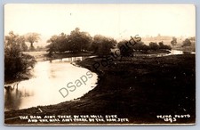 K60/ Interesting RPPC Postcard c1910 Pesha Photo Mill & Dam Site Comic 503 picture