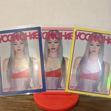 HYBE x Geffen KATSEYE WILD YOONCHAE Yoonchae #28 /200 /400 /600 3 card lot picture
