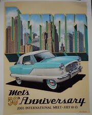 NASH METROPOLITAN 50th anniversary commemorative poster Detroit 2003 Beautiful picture