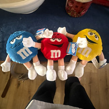 M&M's Candy & Nuts Plush Character Lot Blue Red Yellow Multicolor *with tags* picture