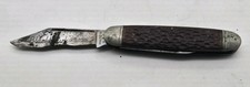 Vtg 1960s Blackhawk KB-20 Boker USA 2-Blade Pocket Knife Jigged Handle (122) picture