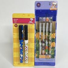 Vintage Snoopy Multi-Point Pencils 4 Pack & Barrel Pens 2 Pack Peanuts By Schulz picture