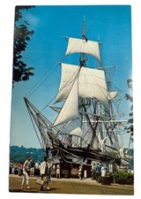 Charles W. Morgan Whaleship ~ Mystic Seaport Connecticut CT~ Vintage Postcard picture