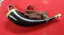 Hand finished buffalo powder horn   (American Bison) Black Powder picture