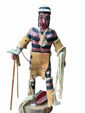 Vintage Navajo Koshare HANO CLOWN Kachina Doll 11” picture