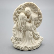 Madonna And Child By Autom in White Bisque - 4 1/4