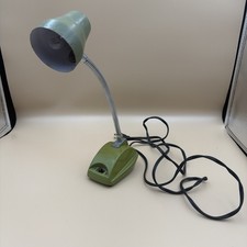 Vtg 1970s Green Flex Metal Desk Lamp - For Parts or Repair PLEASE READ DESC picture