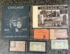Chicago World’s Fair 1933 – Book Plus Ephemera – Czechoslovak Pavilion Employee picture
