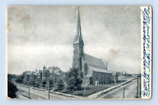 1908. SACRED HEART CHURCH. HOLYOKE, MASS. POSTCARD DM2 picture