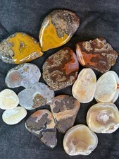 7pair Malawi Alimajo Agates, video, polished, display/collection/gift. 161.37 gr picture