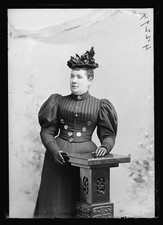 Photo:Mrs. W.G. Welsh Victorian Portrait Woman Hat Studio Photo picture