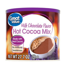 Great Value Milk Chocolate Hot Cocoa Drink Mix, 27 oz Canister picture