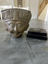 Pre-Columbian Veracruz Mexico Laughing Head Statue *Read* picture