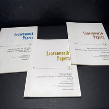 Vintage 1979–81 Leavenworth Papers Lot of 3 – U.S. Army Combat Studies Institute picture