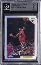 1998-99 TOPPS CHROME REFRACTORS #109 DENNIS RODMAN BGS 9 picture