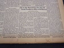 1934 JUNE 8 NEW YORK TIMES - YALE TO GIVE ROOSEVELT LL.D - NT 4206 picture