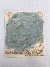 Vintage Don The Beachcomber Menu 1941 Printed 11/55 Hollywood Cali Tiki Bar Map picture