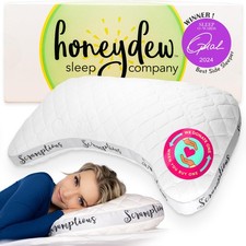Honeydew Side Sleeper Pillow Made USA Queen Wool Cotton Multicolor Standard picture