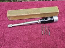 Vintage Goodell Pratt  Push Drill No.188A with 4 Bits and Box picture