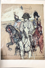 1955 Print of the Henri de Toulouse-Lautrec 1895 Napoleon Lithograph COA picture
